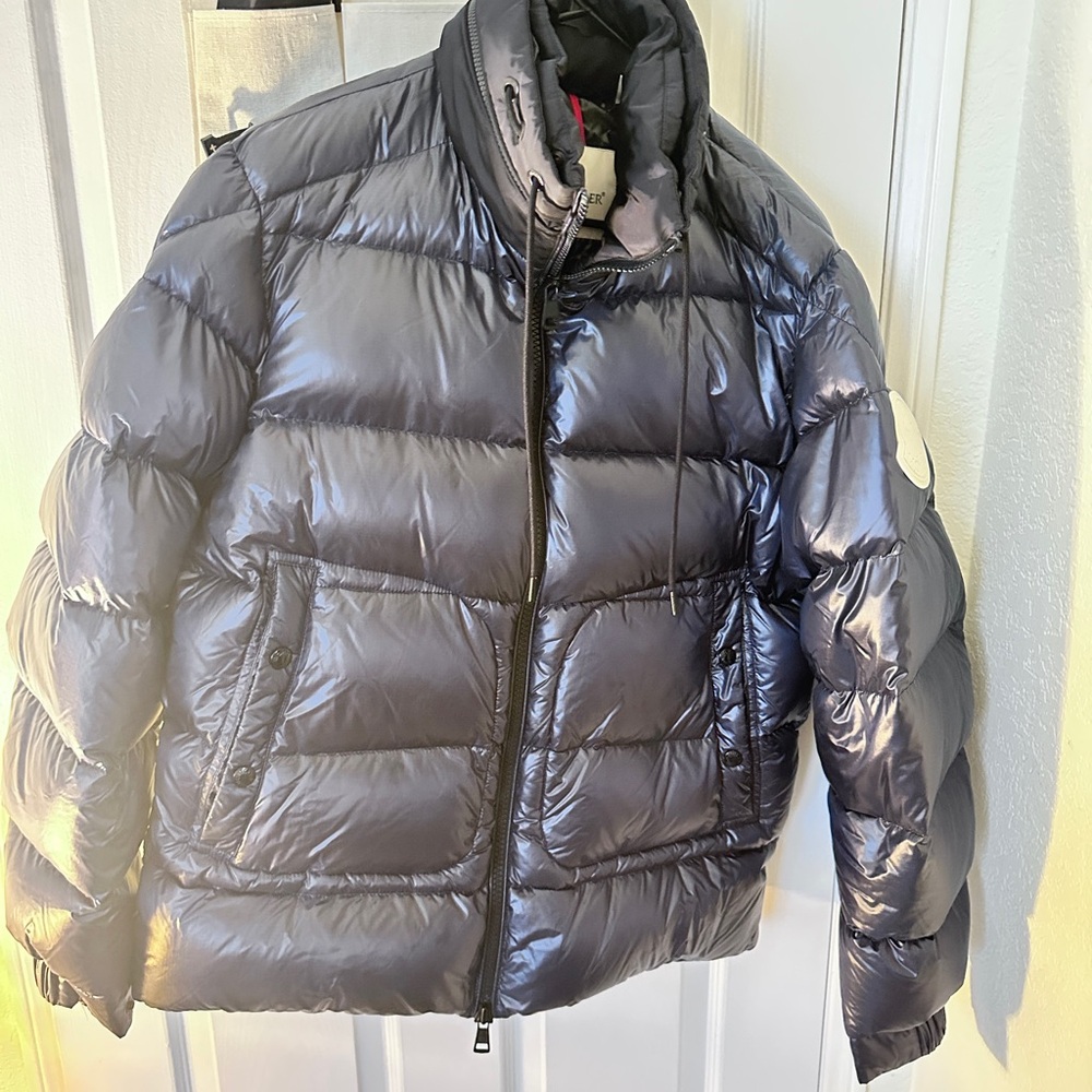 Moncler Shiny Black Puffer Jacket